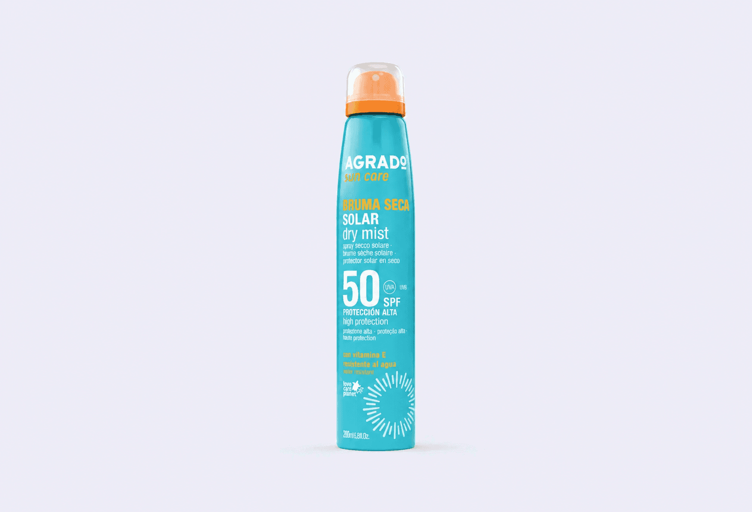 Солнцезащитный сухой мист SPF 50 AGRADO Solar dry mist