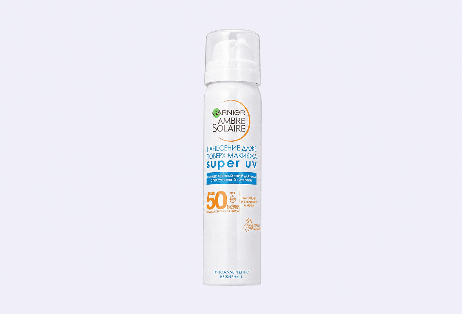 Солнцезащитный сухой спрей для лица SPF 50 AMBRE SOLAIRE Ambre Solaire