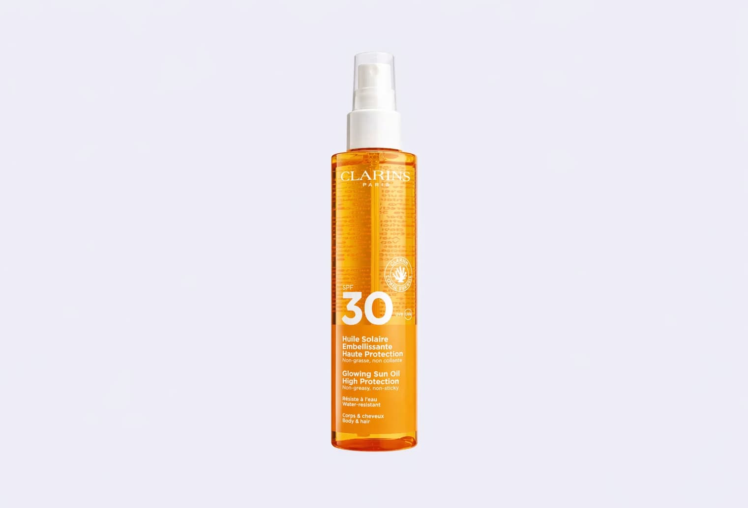 Солнцезащитное масло для тела и волос SPF 30 CLARINS Huile Solaire Embellisante
