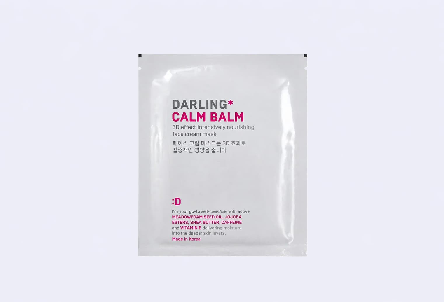 3-D тканевая маска-бальзам DARLING Calm Balm 3D EFFECT NOURISHING CREAM MASK