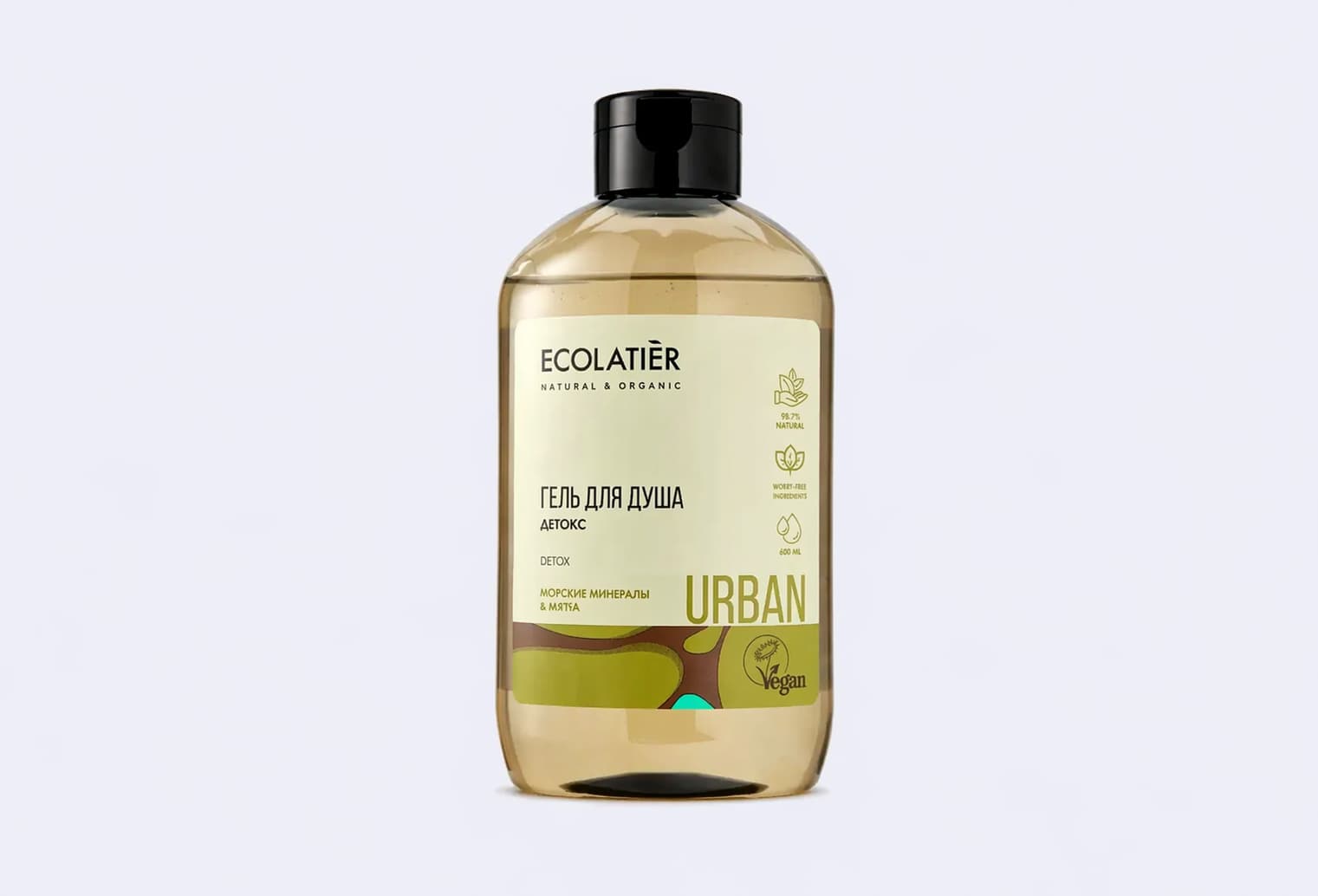 Гель для душа ECOLATIER DETOX SEA MINERALS & MATCHA