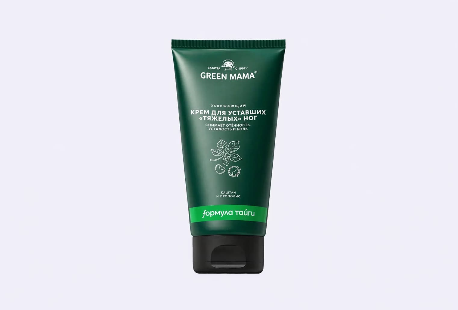 Крем для ног GREEN MAMA Каштан и Прополис