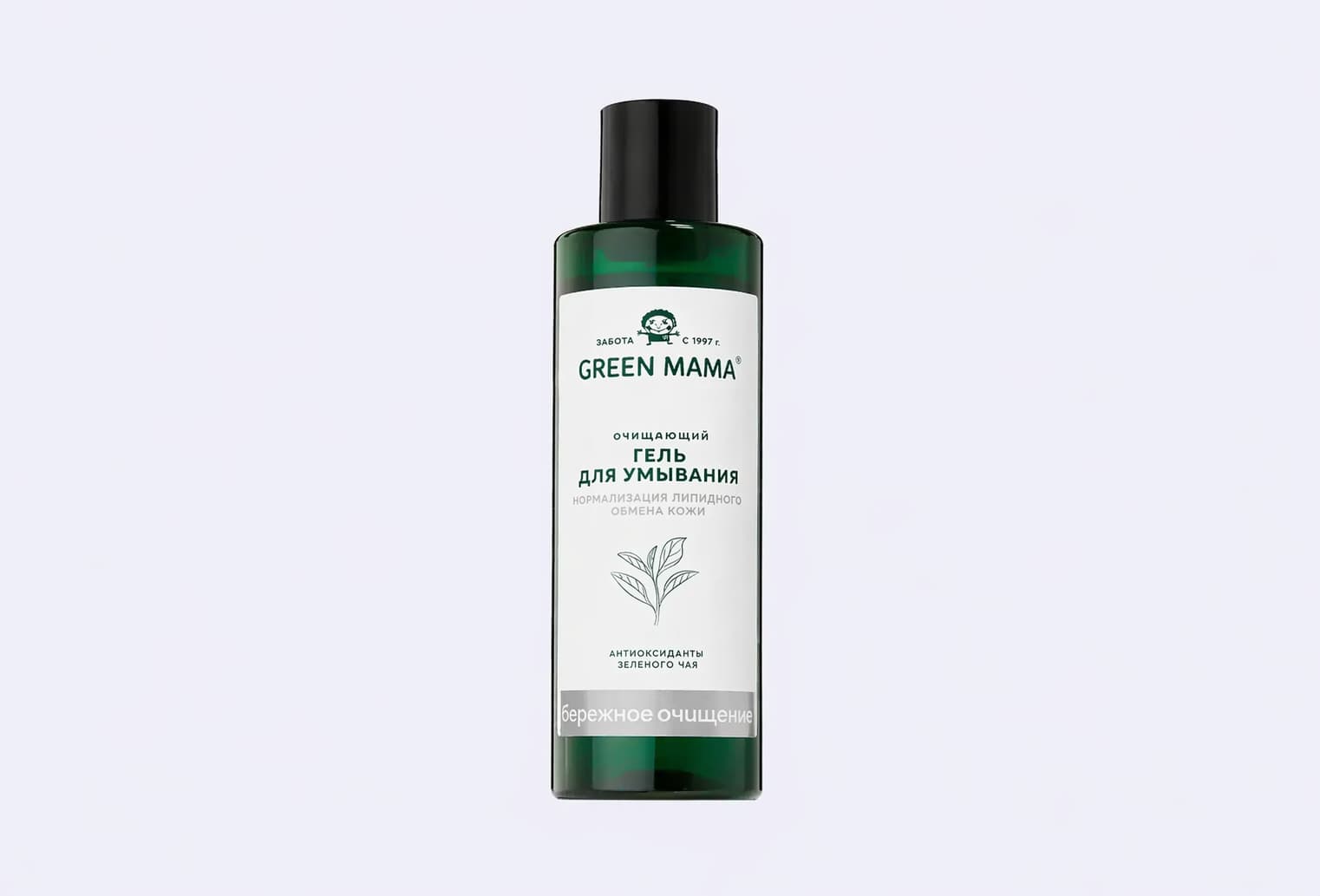 Очищающий гель для умывания GREEN MAMA Зеленый чай