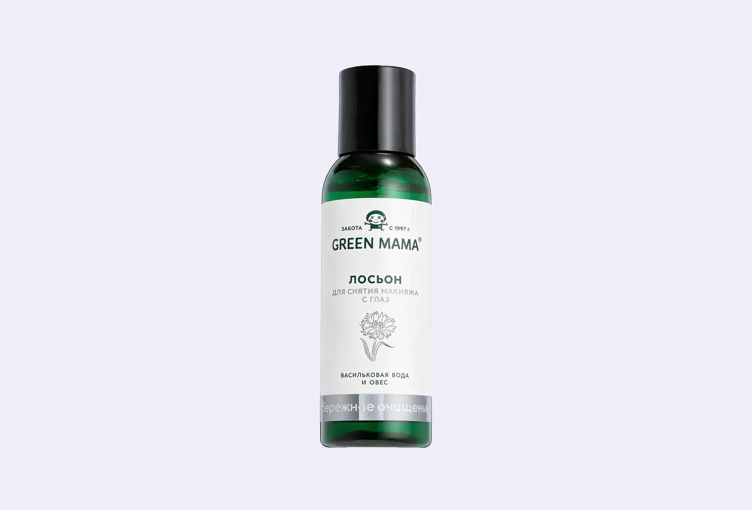 Лосьон для снятия макияжа с глаз GREEN MAMA Васильковая вода и Овёс
