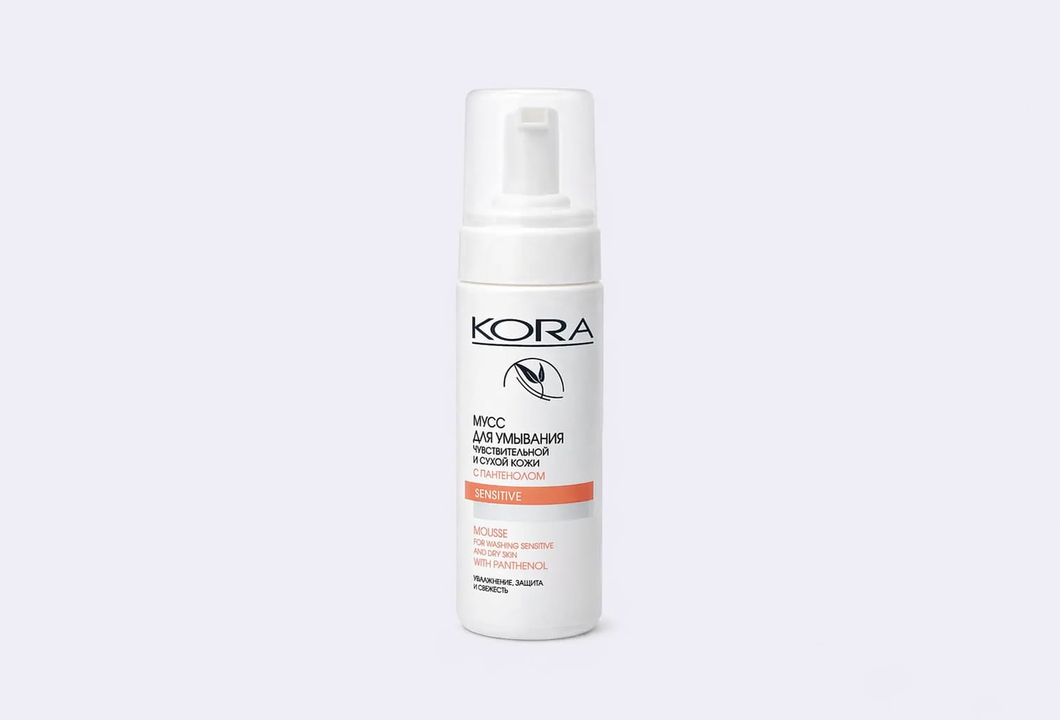 Мусс для умывания KORA panthenol
