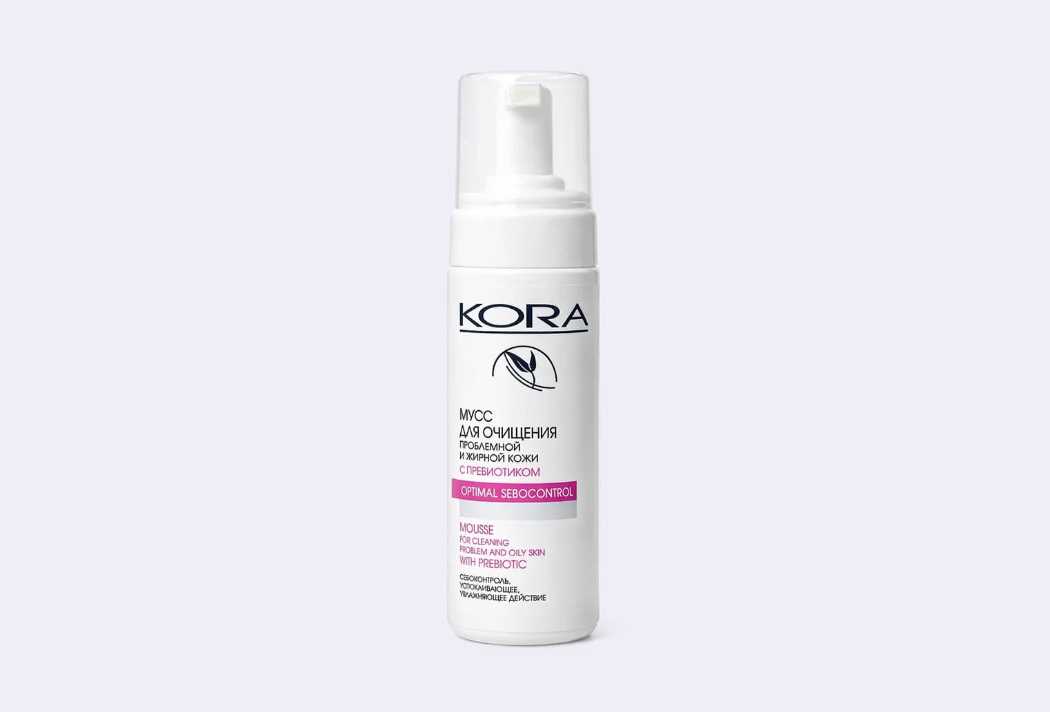Мусс для очищения KORA С пребиотиком