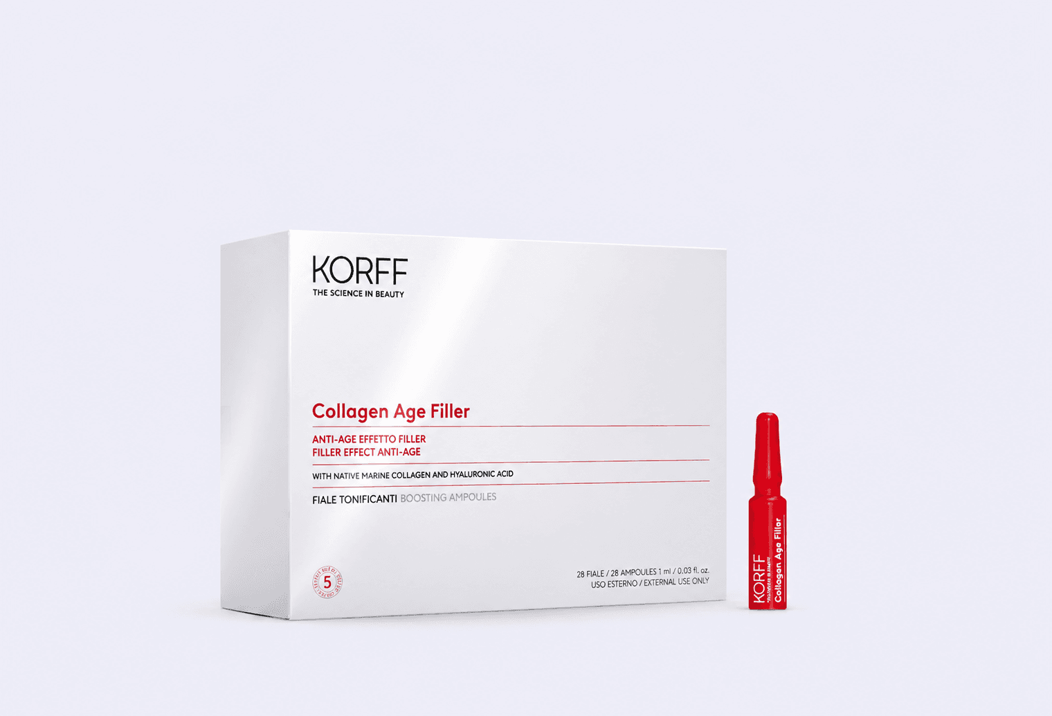Ампулы для лица KORFF Collagen Age Filler EFFECT ANTI-AGE BOOSTING AMPOULES