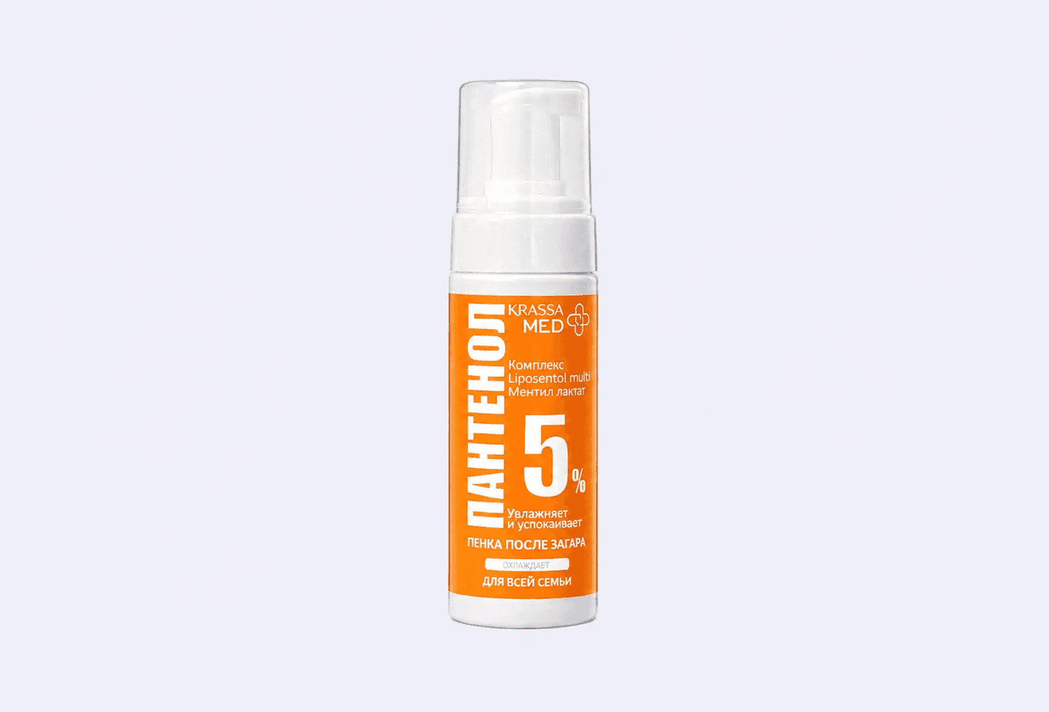 Охлаждающая пенка после загара для тела KRASSA PANTHENOL 5%