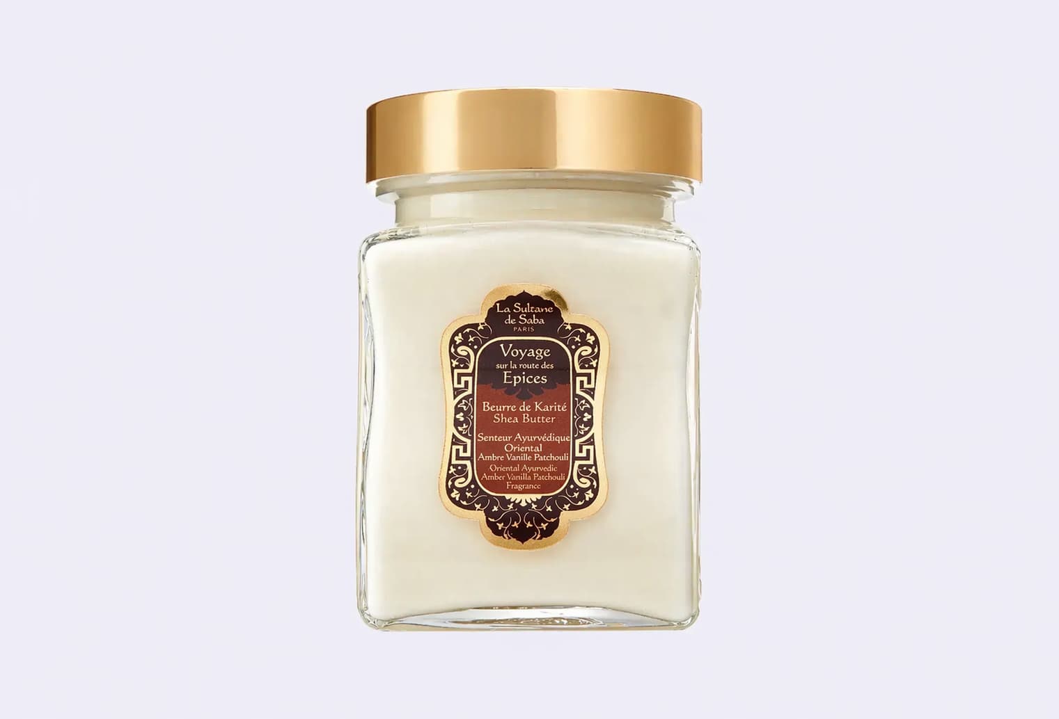 Масло карите для тела и волос LA SULTANE DE SABA BEURRE DE KARITE AYURVEDIQUE- AMBRE VANILLE PATCHOULI