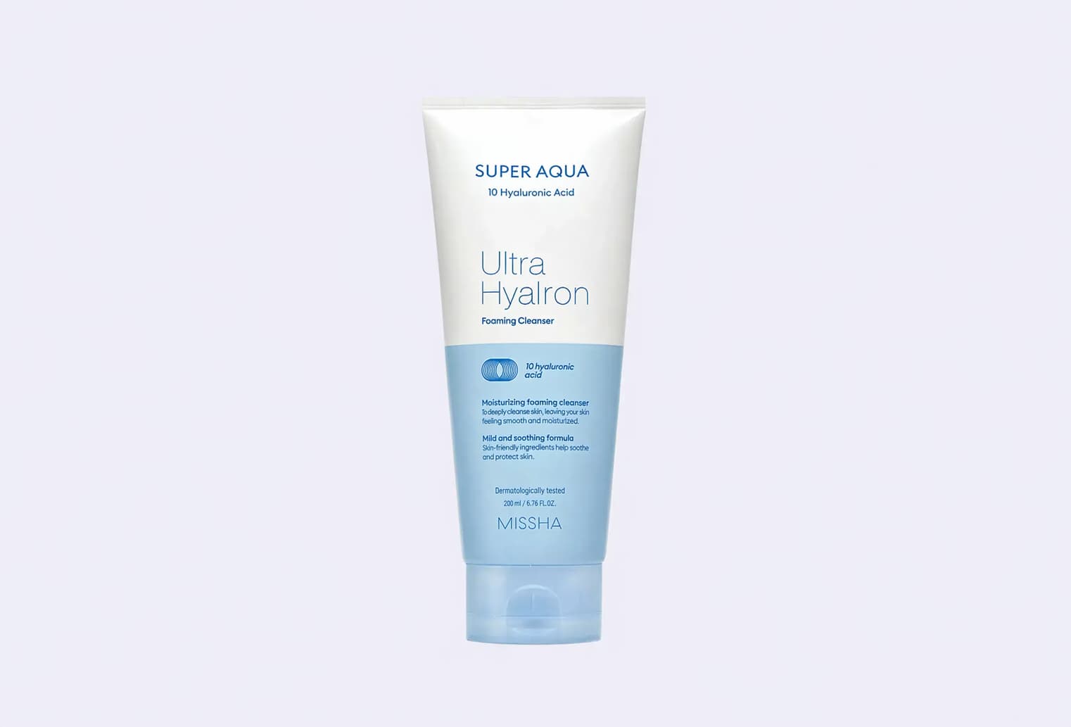 Пенка для умывания и снятия макияжа MISSHA Super Aqua Ultra Hyalron Foaming Cleanser
