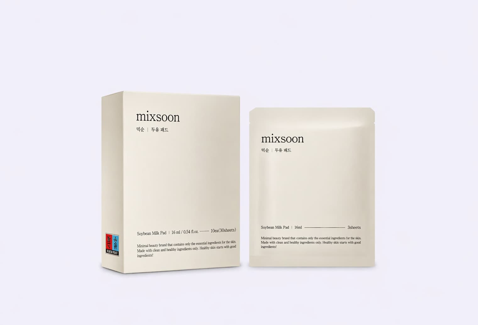 Увлажняющие пэды для лица MIXSOON Soybean Milk Pad