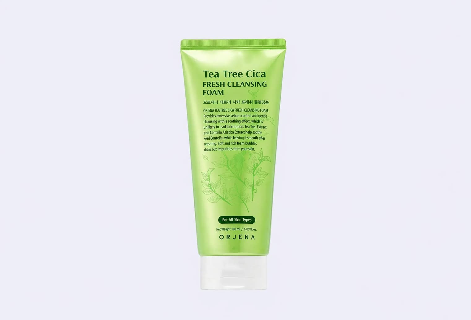 Пенка для умывания ORJENA TEA TREE CICA FRESH CLEANSING FOAM