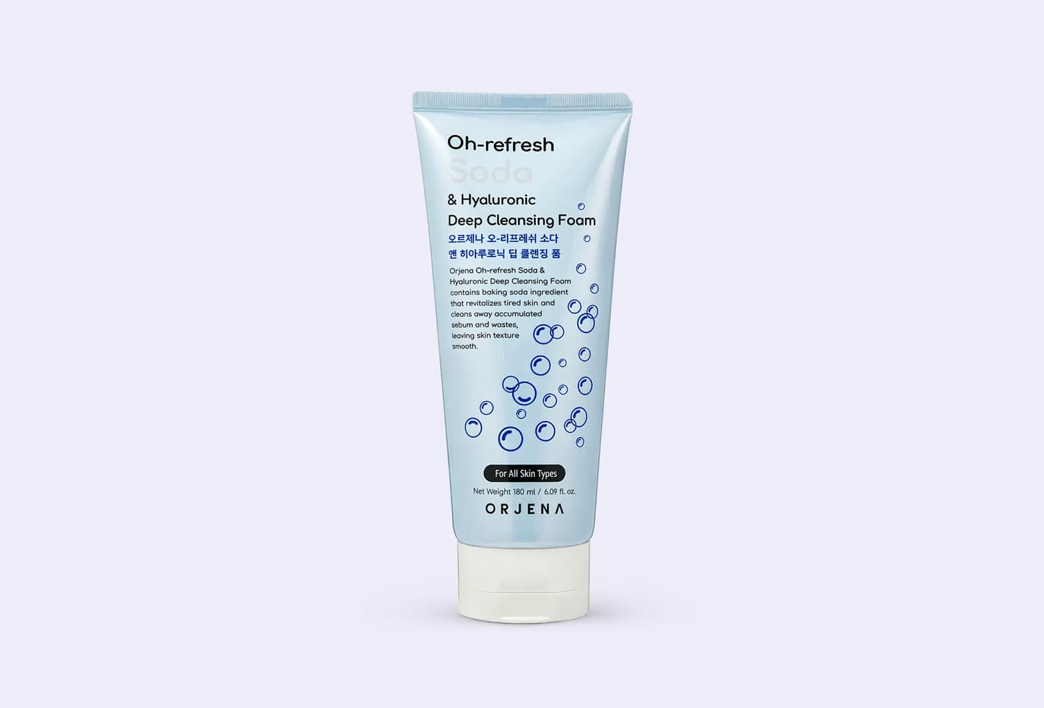 Очищающая пенка для лица ORJENA Oh-Refresh Soda & Hyaluronic Deep Cleansing Foam